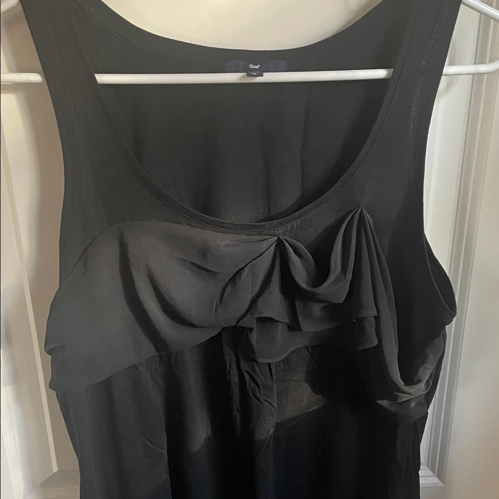 GAP Black Ruffle Tank Top - Picture 3 of 4